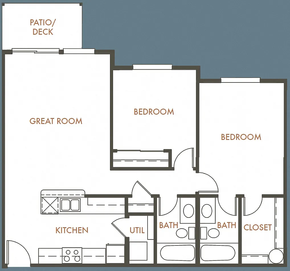 Floor plan 2B 2B Plan C