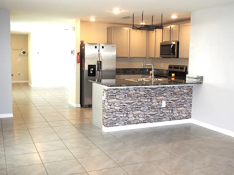 Family room, dining area