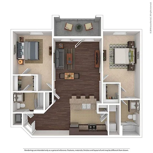Floor plan D 2X2