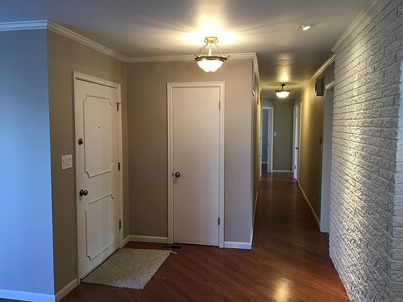 Front door entrance and hallway