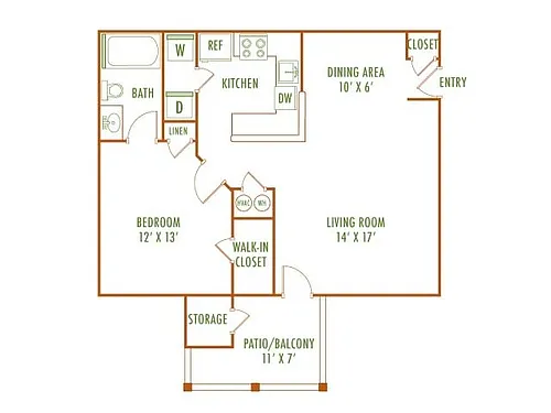 Floor plan 1a1 - Traveler - 1st floor