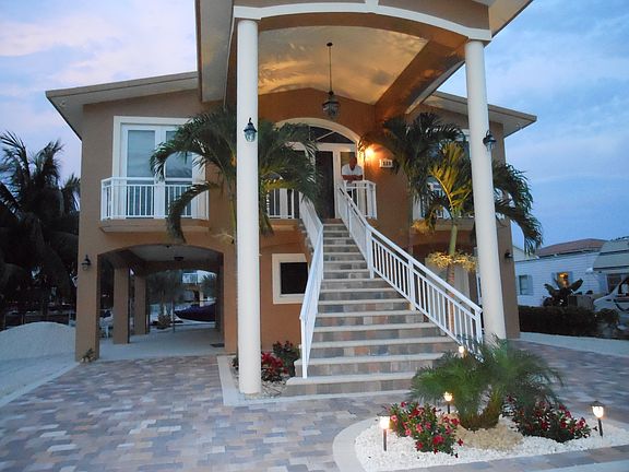 Front exterior evening