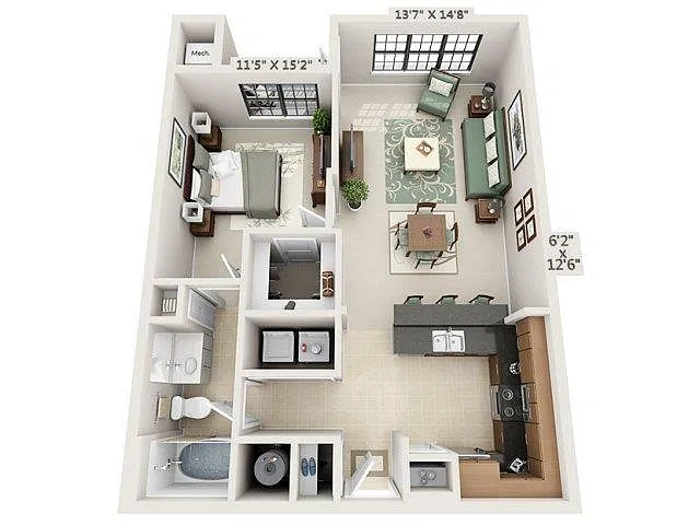 Floor plan A2 - Amalfi