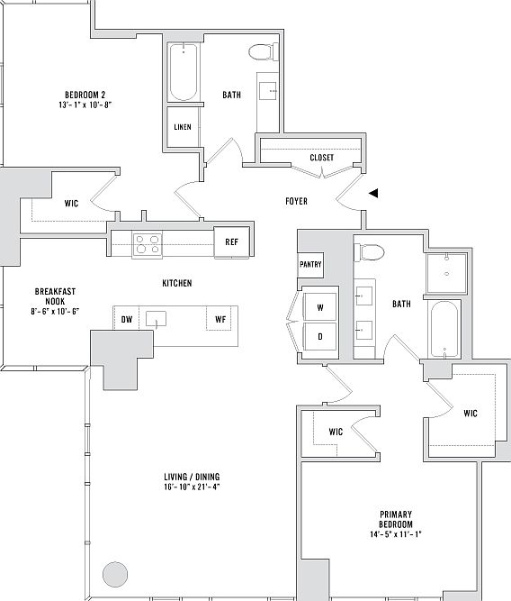 1st image of 343 W Wolf Point Plz #5705