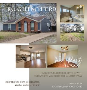 851 Greencliff Rd, Collierville, TN, 38017