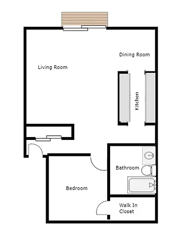 Floor plan 1X1