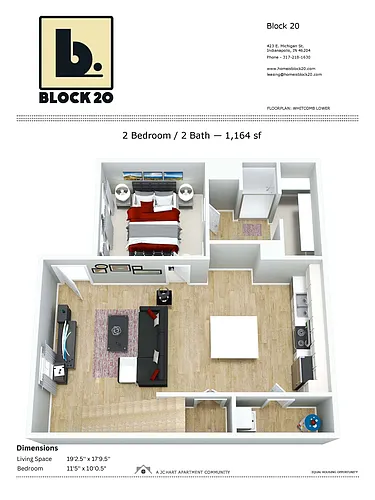 Floor plan Whitcomb