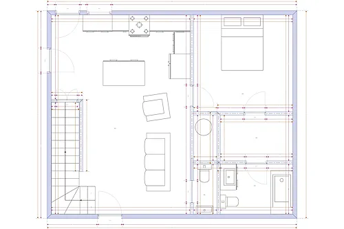 Floor plan town home units