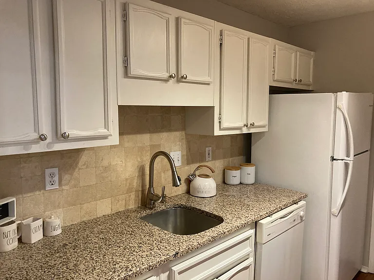 Kitchen with granite countertop