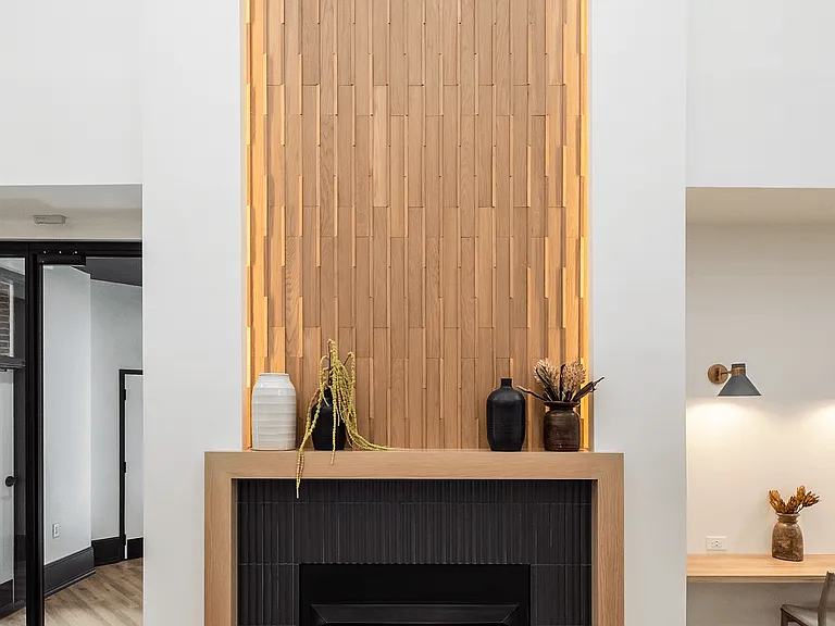 Resident Lounge with cozy Fireplace