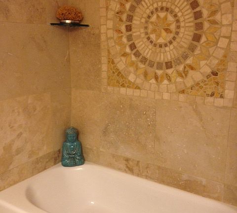 Primary Bath/travertine