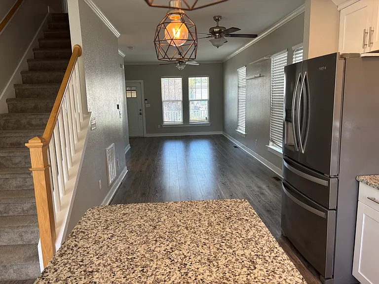 View from Kitchen to Living Room
