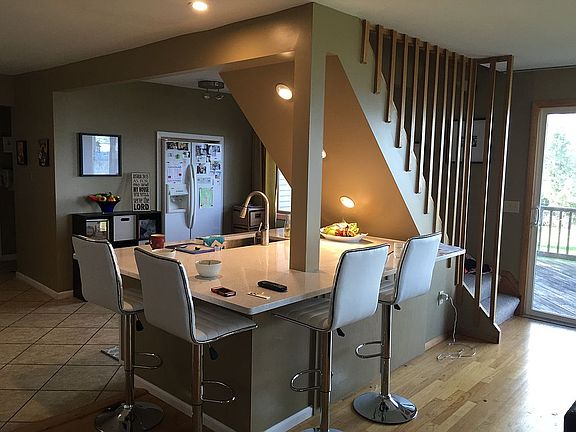 Great room with new kitchen