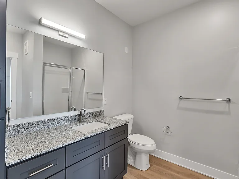 Elegant Bathroom with Granite Countertops