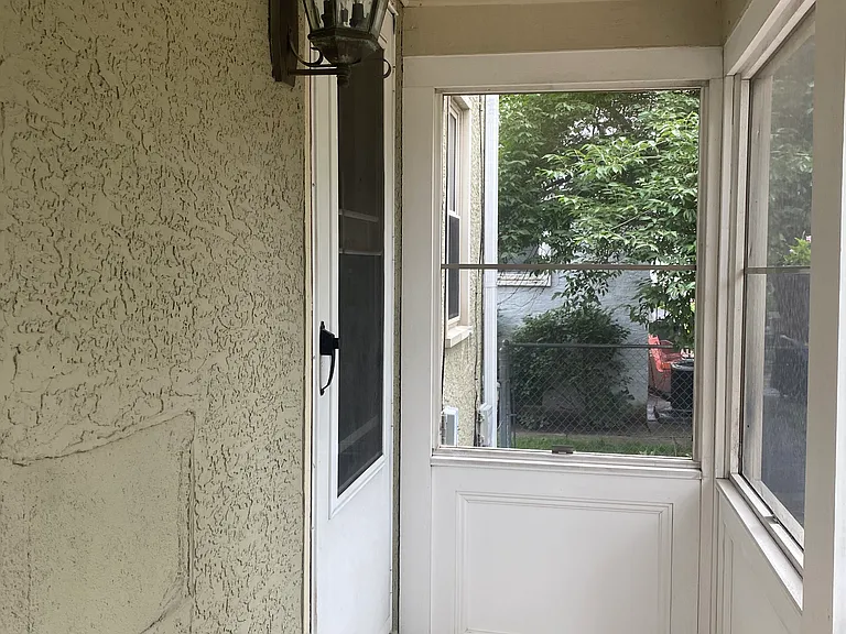 Mudroom and back door entrance.