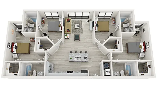 Floor plan 4X4