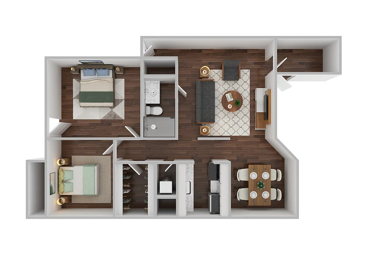 Floor plan Two-Bedroom