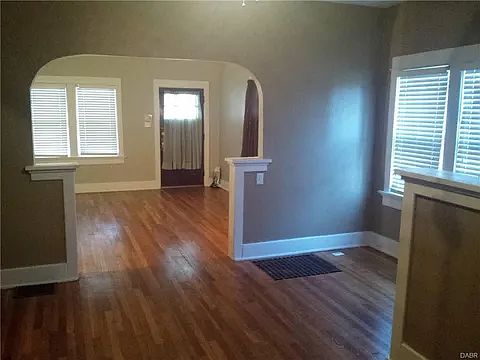 Dining room and living room.