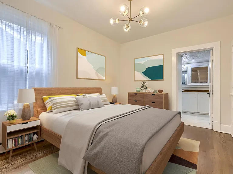 Bedroom 1. This image shows a virtually furnished space. Bedrooms come unfurnished.