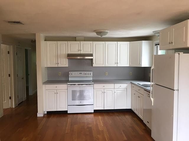 View of kitchen area from the dining area.