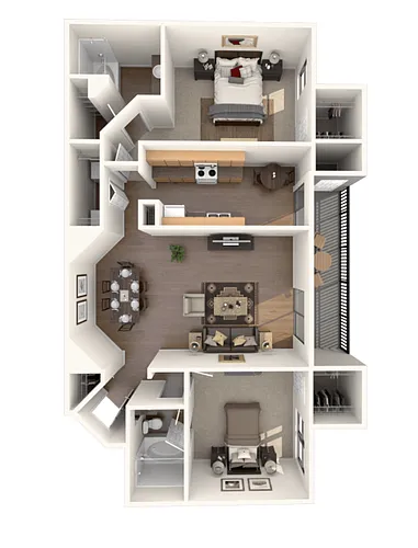 Floor plan B3 2X2