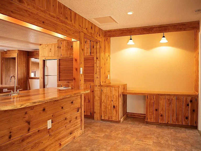 Kitchen with office area
