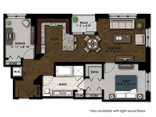 Floor plan B500