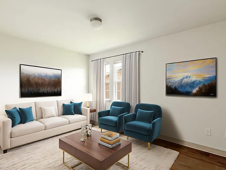 Welcoming living rooms at Chateau D' Orleans