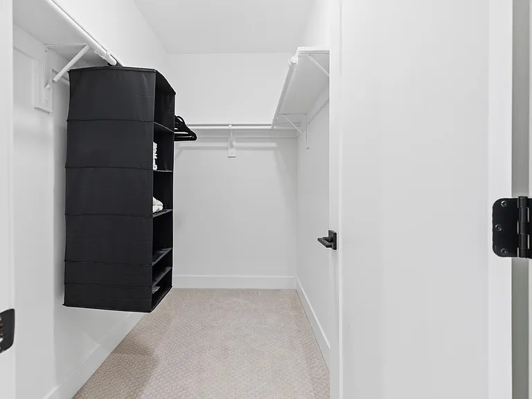 Spacious walk-in closet