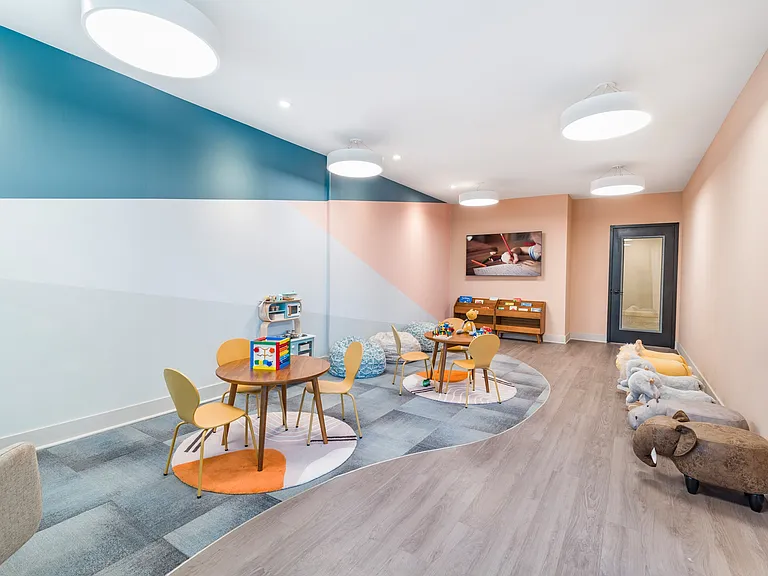At Modera Montville, our vibrant kids' playroom offers a fun space for little ones to explore and enjoy, fostering creativity and making every day an adventure!