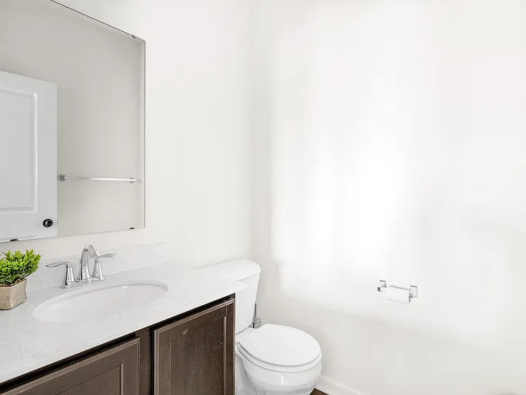 Half bath on main living level provides a ton of ease when hosting!