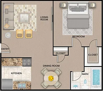 Floor plan 1-BRMkt