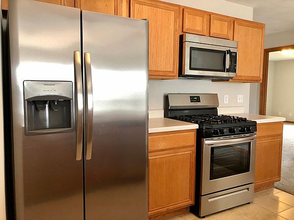 New stainless steel appliances.