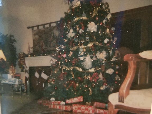 Living room in Christmas time