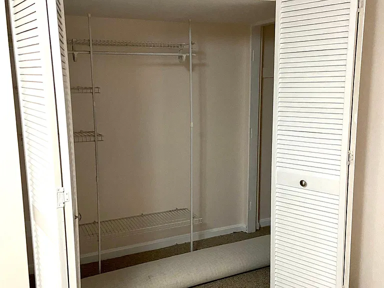 View of the huge bedroom walk-in closet/storage