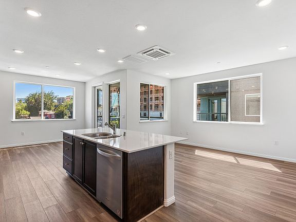 Kitchen open to gathering room