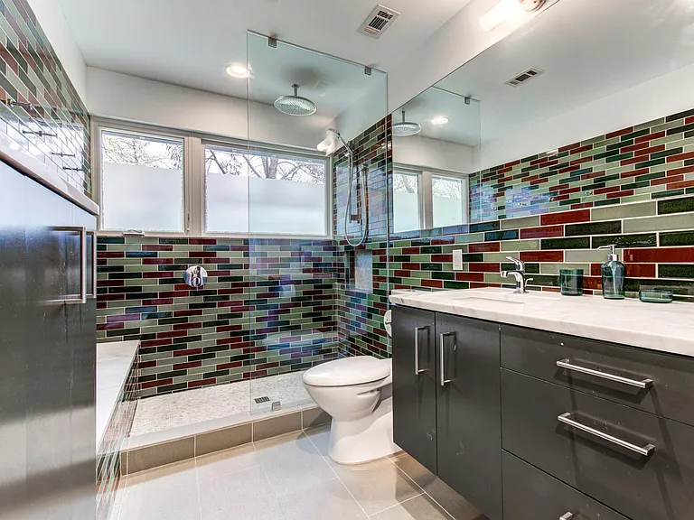 Recently updated bathroom with high-end fixtures