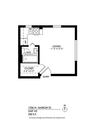 Floor plan Studio