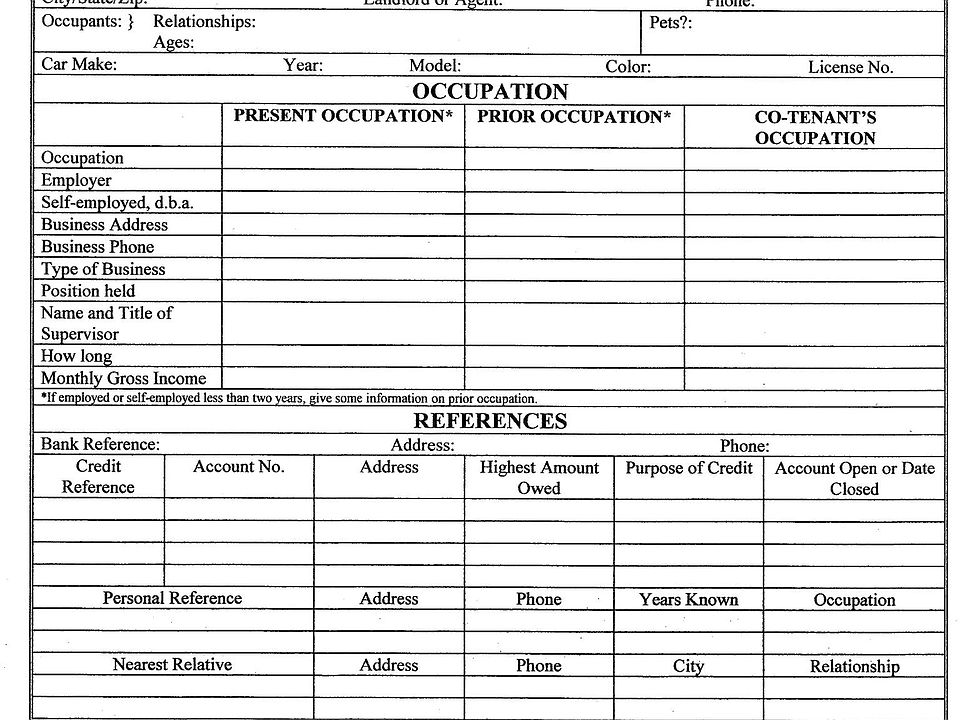 SUBMIT THIS APPLICATION TO : wdeitsch2@gmail.com