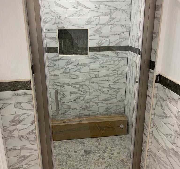 new shower