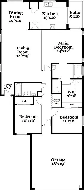 3 bed, 2.0 bath, 1310 sqft, $2,500 — Photo 2