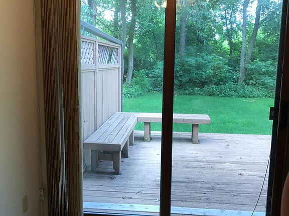 Dining room looking out to the back deck and yard
