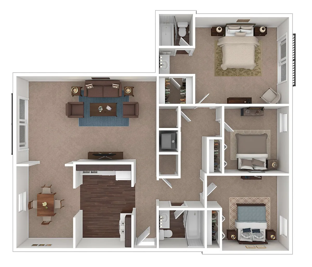 Floor plan 3 Bed 2 Bath | A
