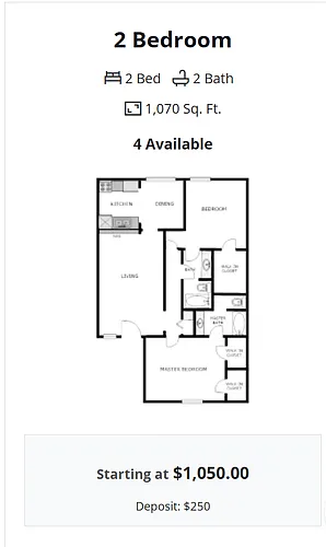 Floor plan 2 Bedroom