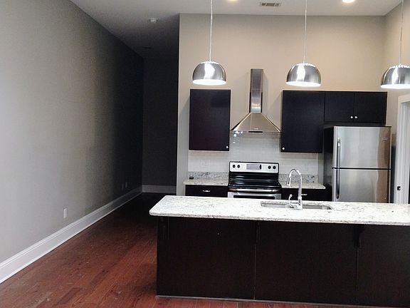 Kitchen with skylight in area