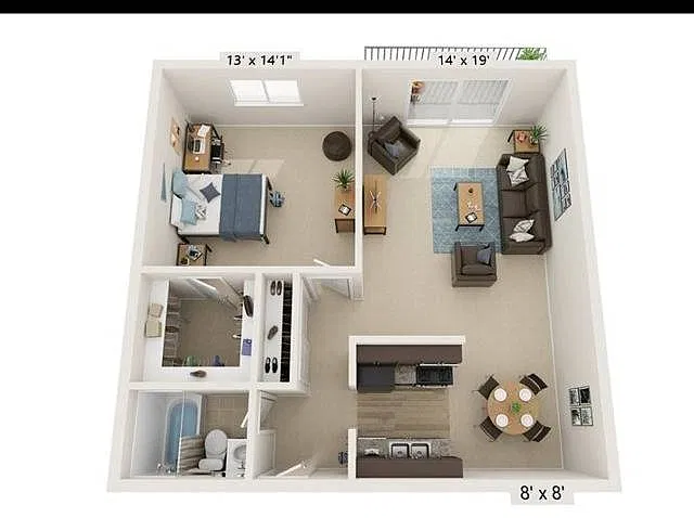 Floor plan English Oak