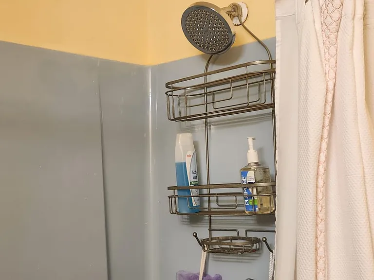 Shared bathroom shared shower caddy