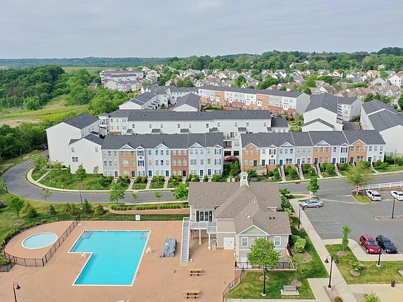 drone view of the pool