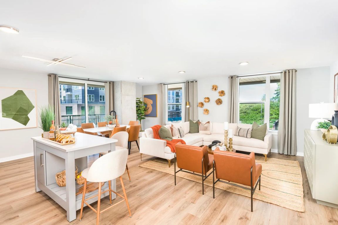 Oversized windows and open layouts fill your space with natural light.