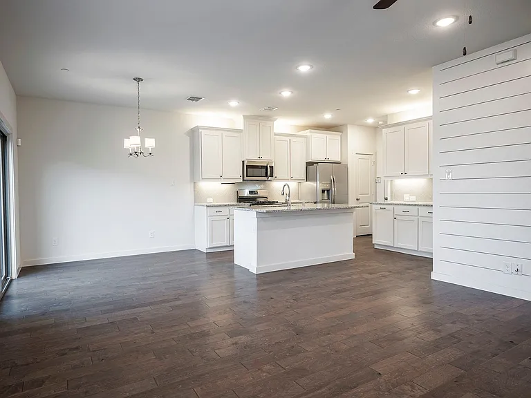 This open concept living, kitchen and dining space is an entertainers dream.